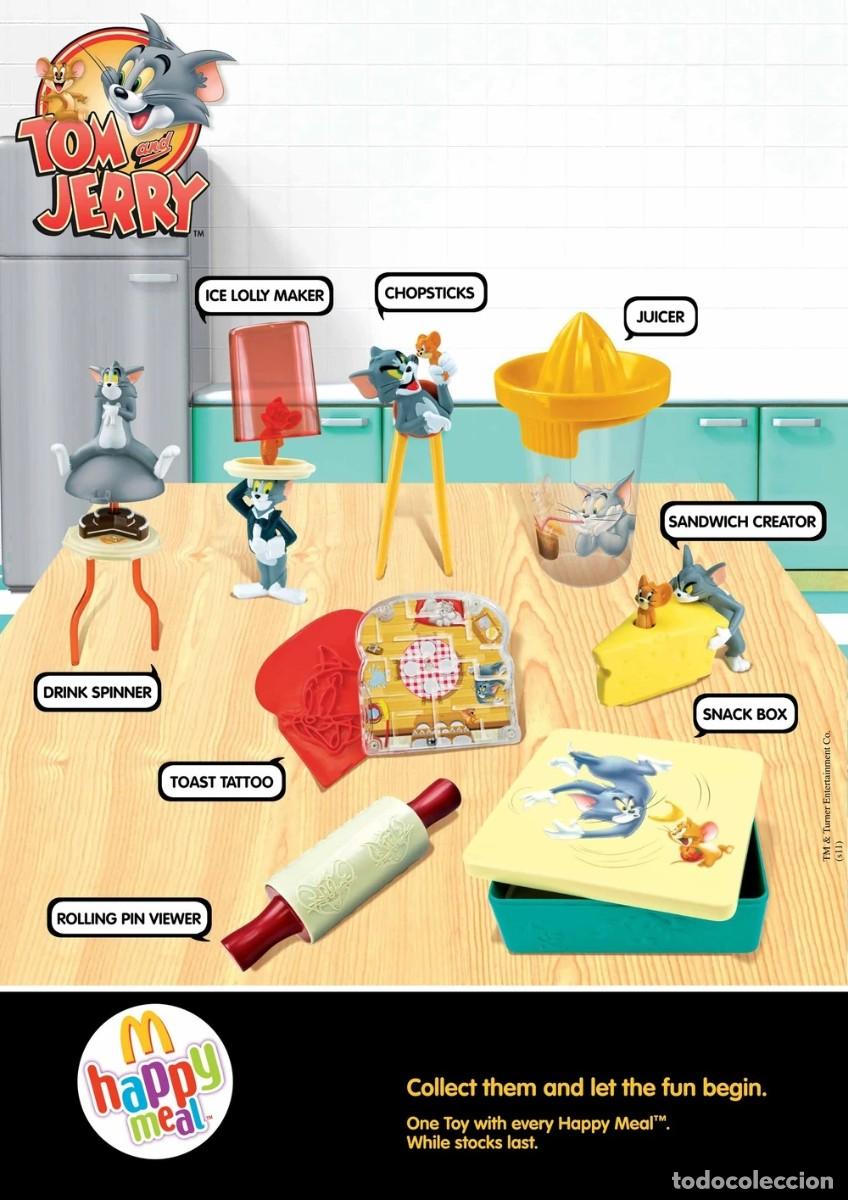 Figuras de acci&oacute;n: MU&Ntilde;ECO McDonald's Mc Donalds McDonalds Happy Meal TOM Y & JERRY JUGUETE NUEVO TOAST TATTOO 2010