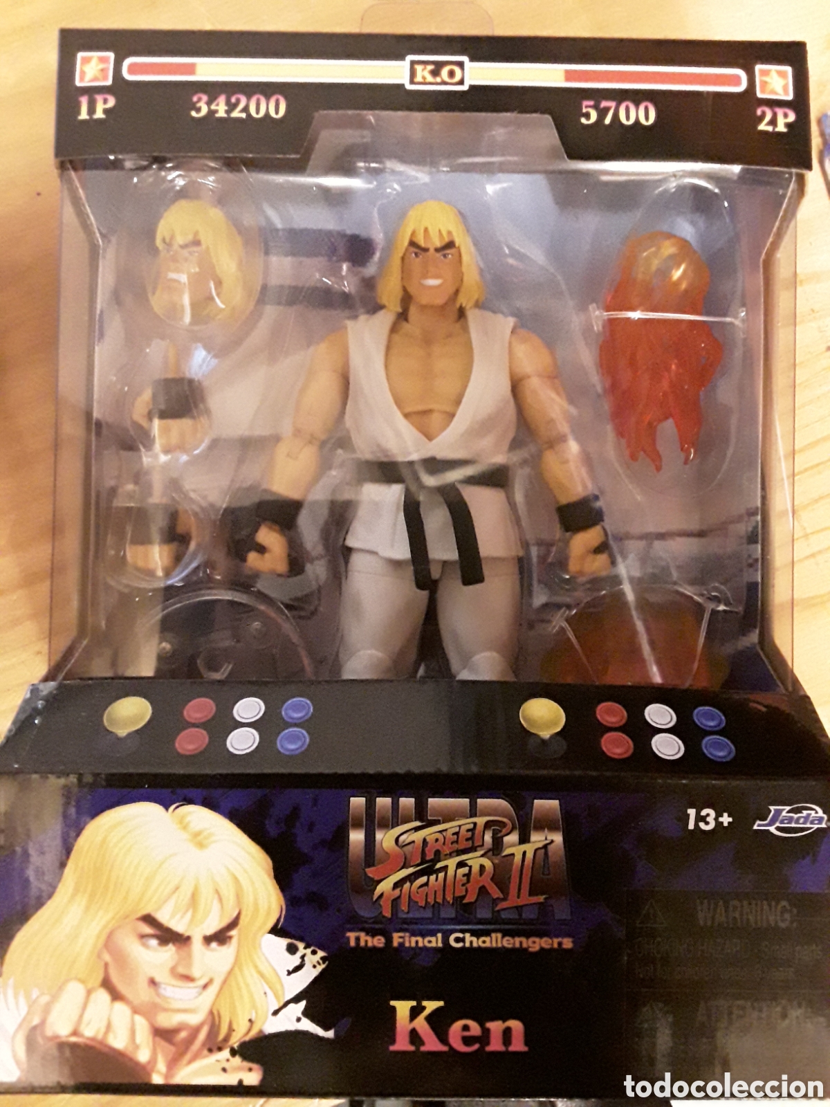 Figuras de acci&oacute;n: Figura Ken Player 2 White Version Street Fighter 2 Jada Toys