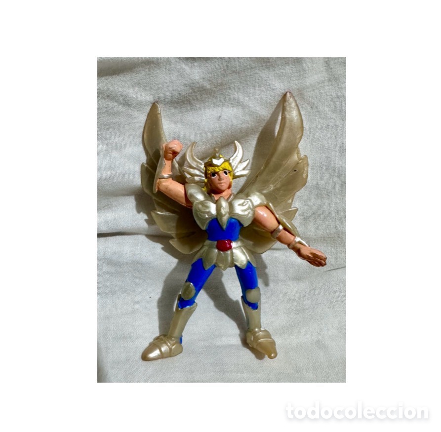 Figuas y Mu&ntilde;ecos Caballeros del Zodiaco: Figura vintage de PVC de Cygnus Hyoga, Cisne, Saint Seiya.