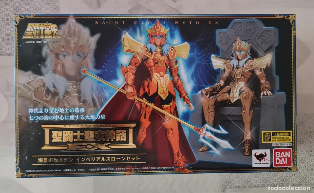 Figuas y Mu&ntilde;ecos Caballeros del Zodiaco: Figura SAINT SEIYA-CABALLEROS DEL ZODIACO CLOTH MYTH EX SEA EMPEROR POSEIDON IMPERIAL THRONE SET