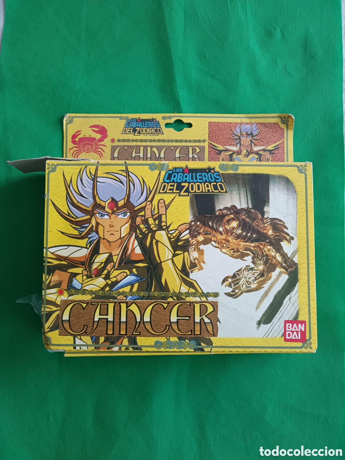 Figurines et Jouets Chevaliers du Zodiaque: Caja Los Caballeros del Zodiaco Caballero de oro de C&aacute;ncer Bandai espa&ntilde;ola 1987