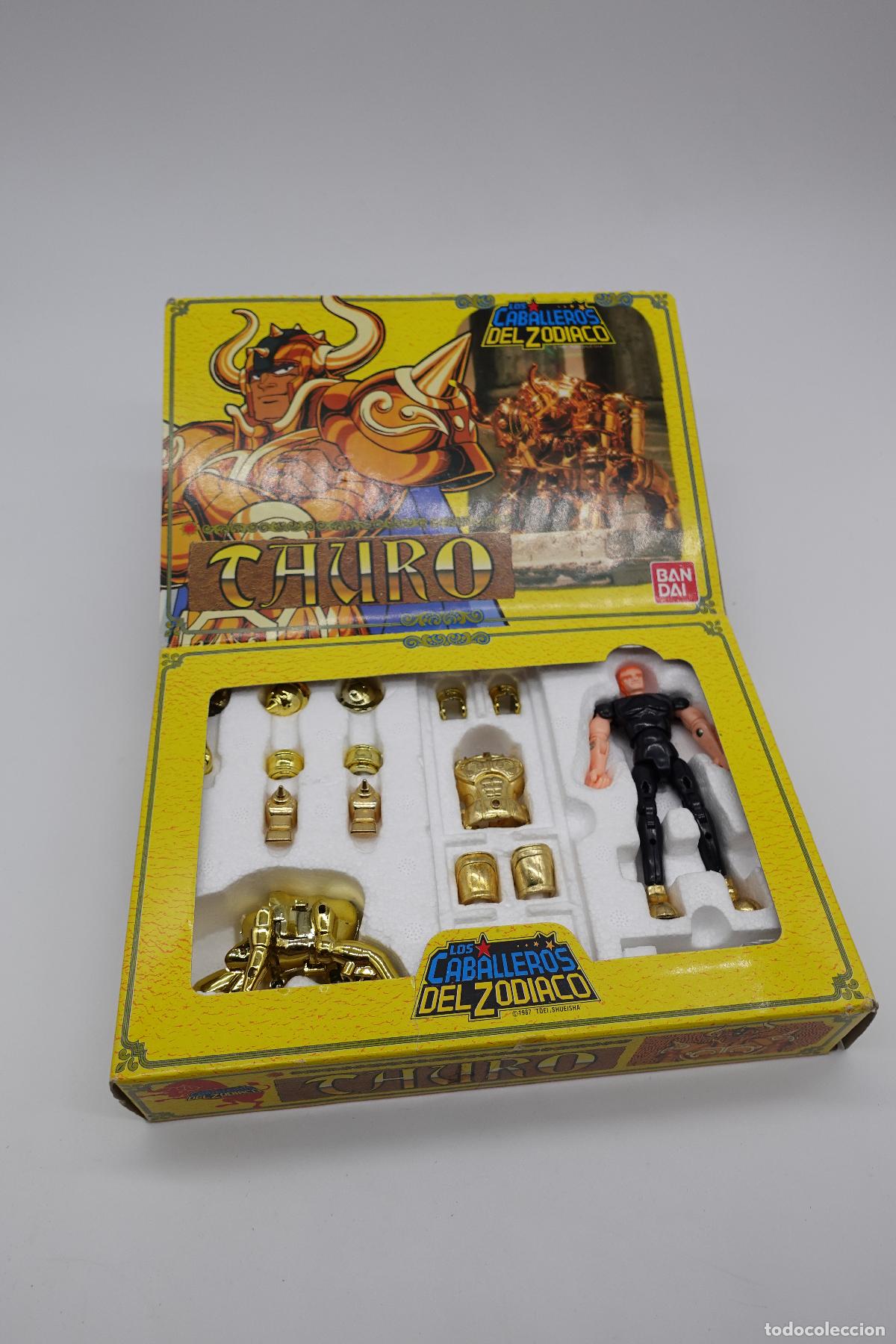 Figuas von Saint Seiya: FIGURA LOS CABALLEROS DEL ZOD&Iacute;ACO TAURO BANDAI VINTAGE EN SU CAJA ORIGINAL