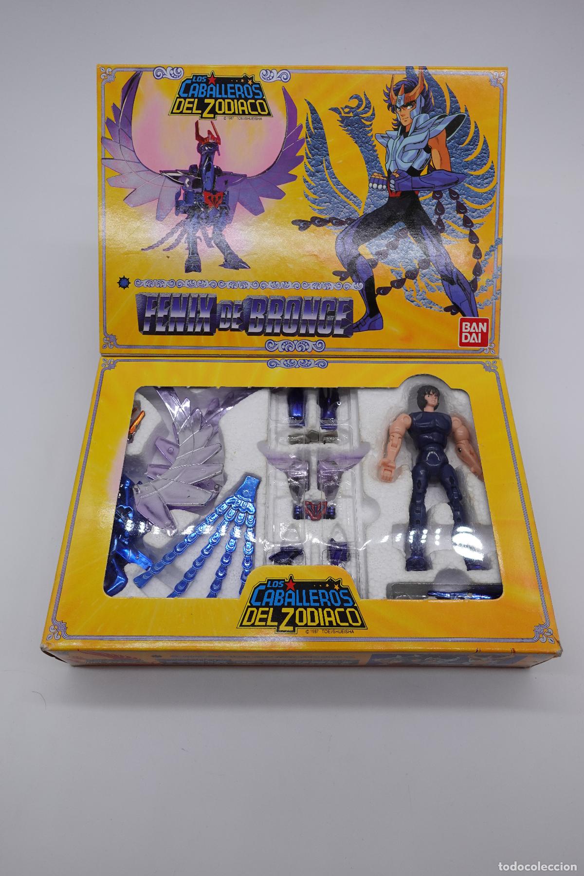 Figuas von Saint Seiya: FIGURA LOS CABALLEROS DEL ZOD&Iacute;ACO F&Eacute;NIX DE BRONCE BANDAI VINTAGE EN SU CAJA ORIGINAL
