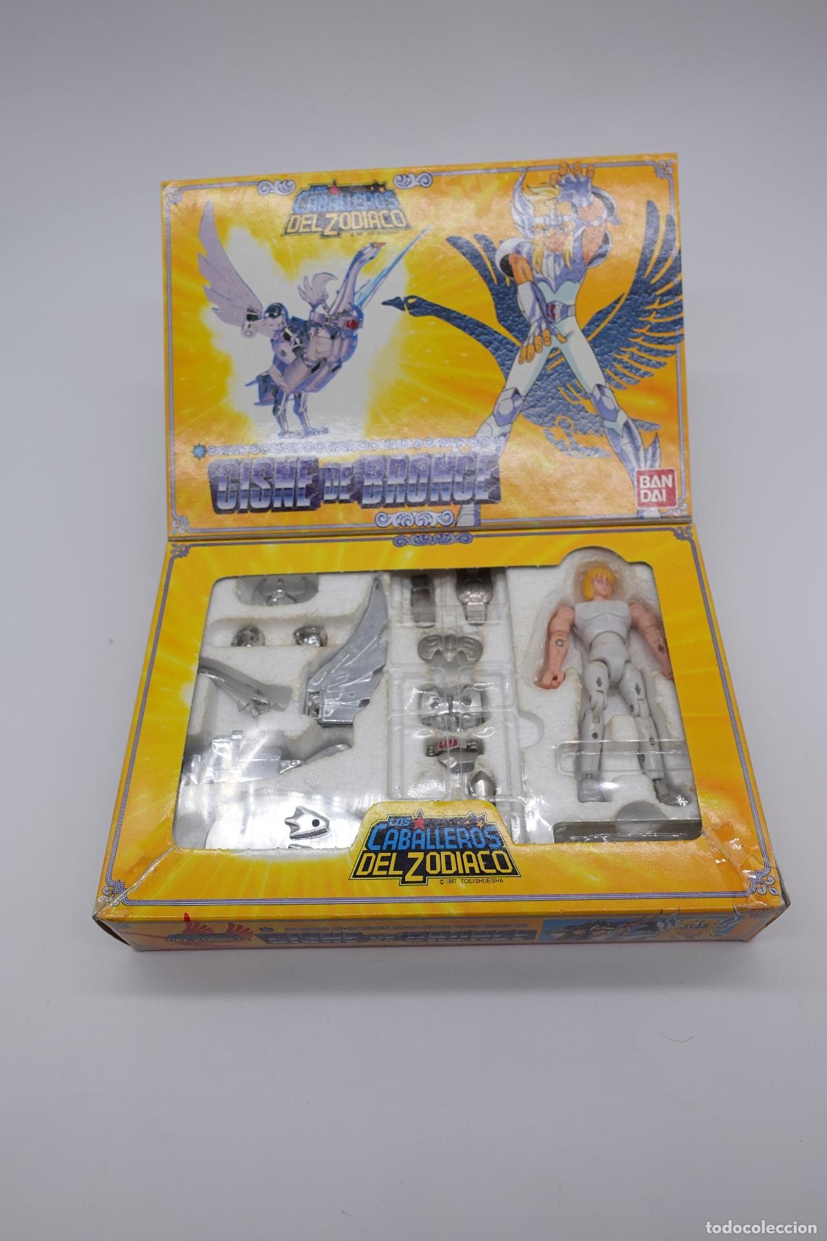 Figuas von Saint Seiya: FIGURA LOS CABALLEROS DEL ZOD&Iacute;ACO CISNE DE BRONCE BANDAI VINTAGE EN SU CAJA ORIGINAL