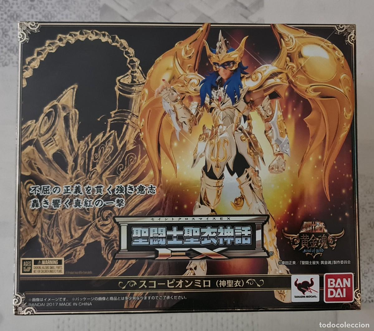Figuas y mu&ntilde;ecos Caballeros del Zodiaco: Figura SAINT SEIYA-CABALLEROS DEL ZODIACO CLOTH MYTH EX SCORPIO MILO GOD CLOTH. Bandai 2017
