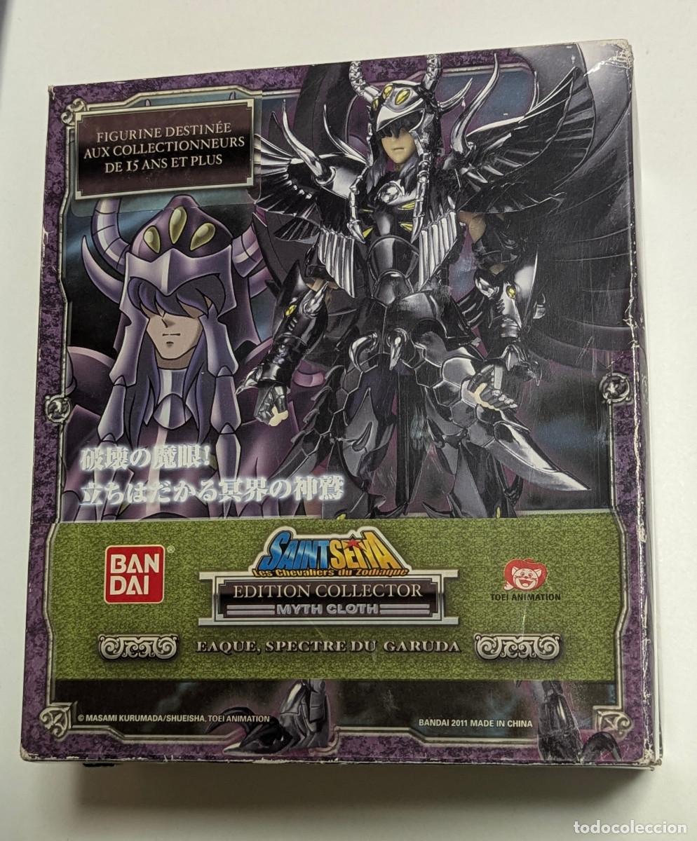 Figurines et Jouets Chevaliers du Zodiaque: Caja Bandai Saint Seiya Myth Cloth Garuda Eaque (Edici&oacute;n Francesa) + base Object y manos
