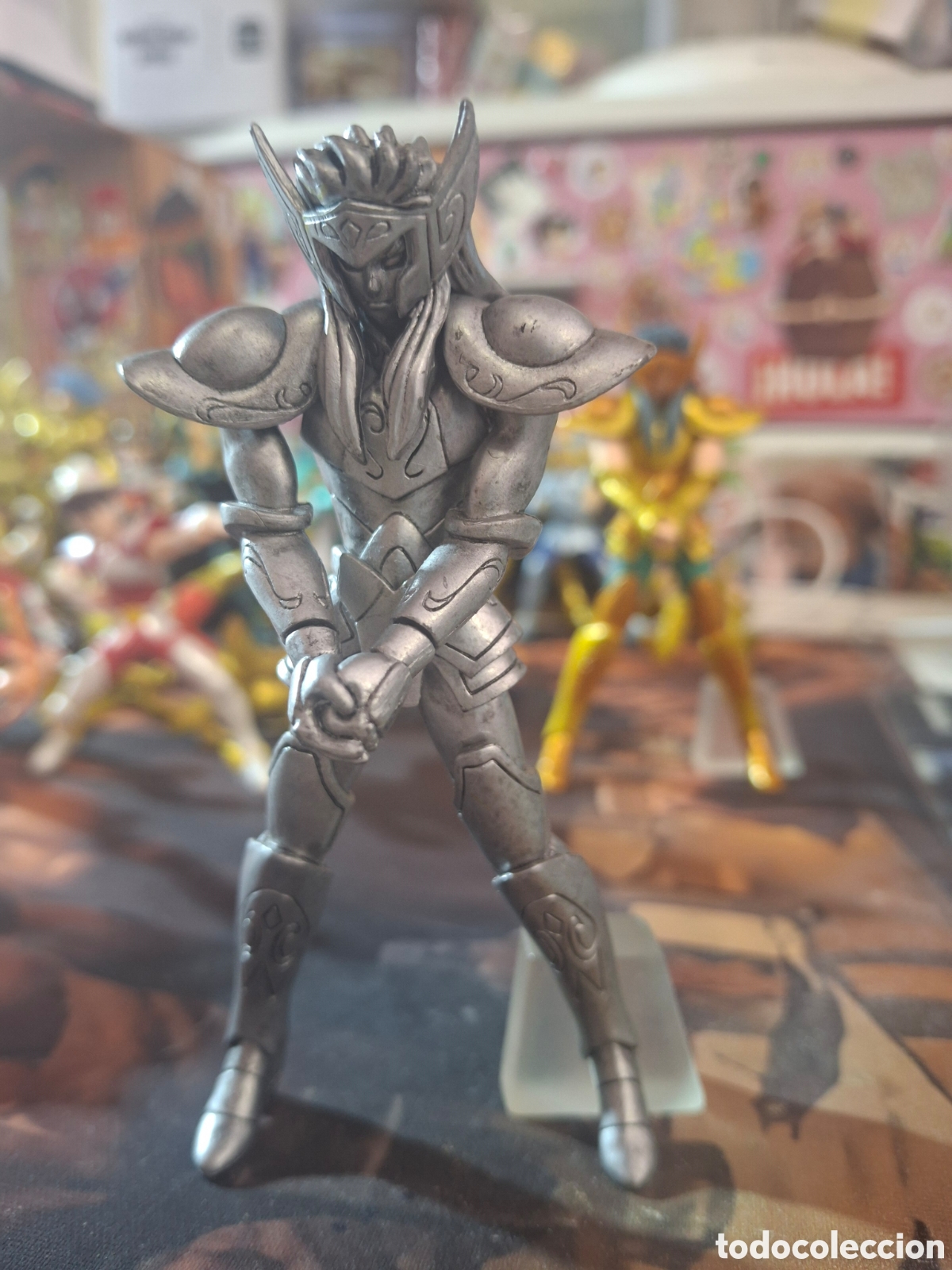 Figuas y mu&ntilde;ecos Caballeros del Zodiaco: CABALLEROS DEL ZODIACO BANDAI SAINT SEIYA gachapon camus acuario acuarius silver