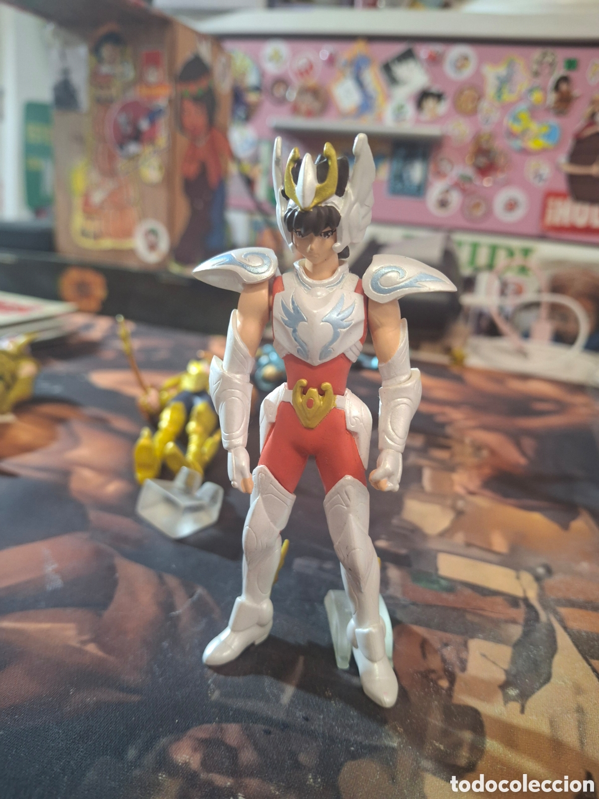 Figuas y mu&ntilde;ecos Caballeros del Zodiaco: CABALLEROS DEL ZODIACO BANDAI SAINT SEIYA gachapon pegaso con la armadura divina del cielo