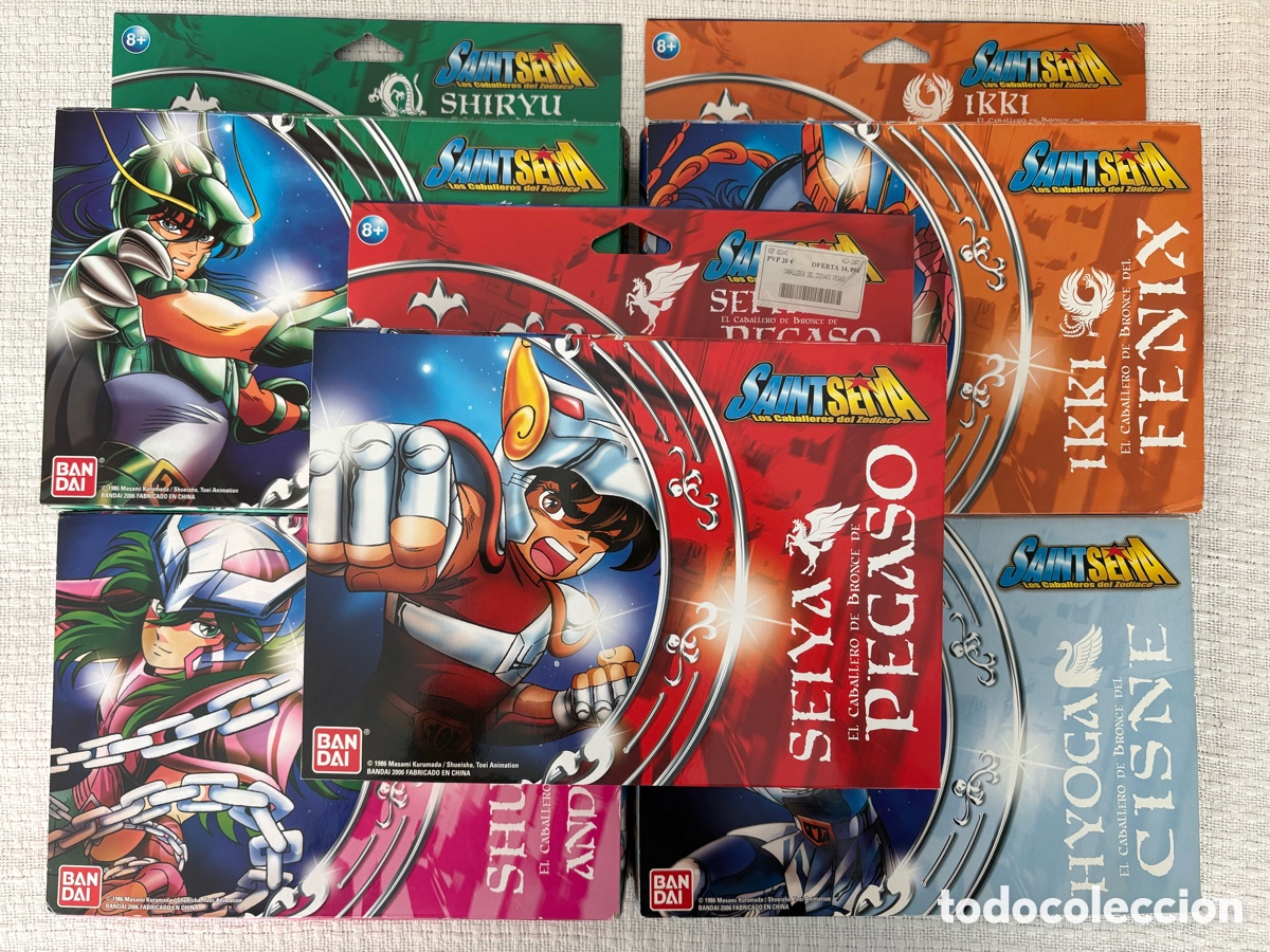 Figuas y mu&ntilde;ecos Caballeros del Zodiaco: Saint Seiya 5 Caballeros Bronce Bandai 2006