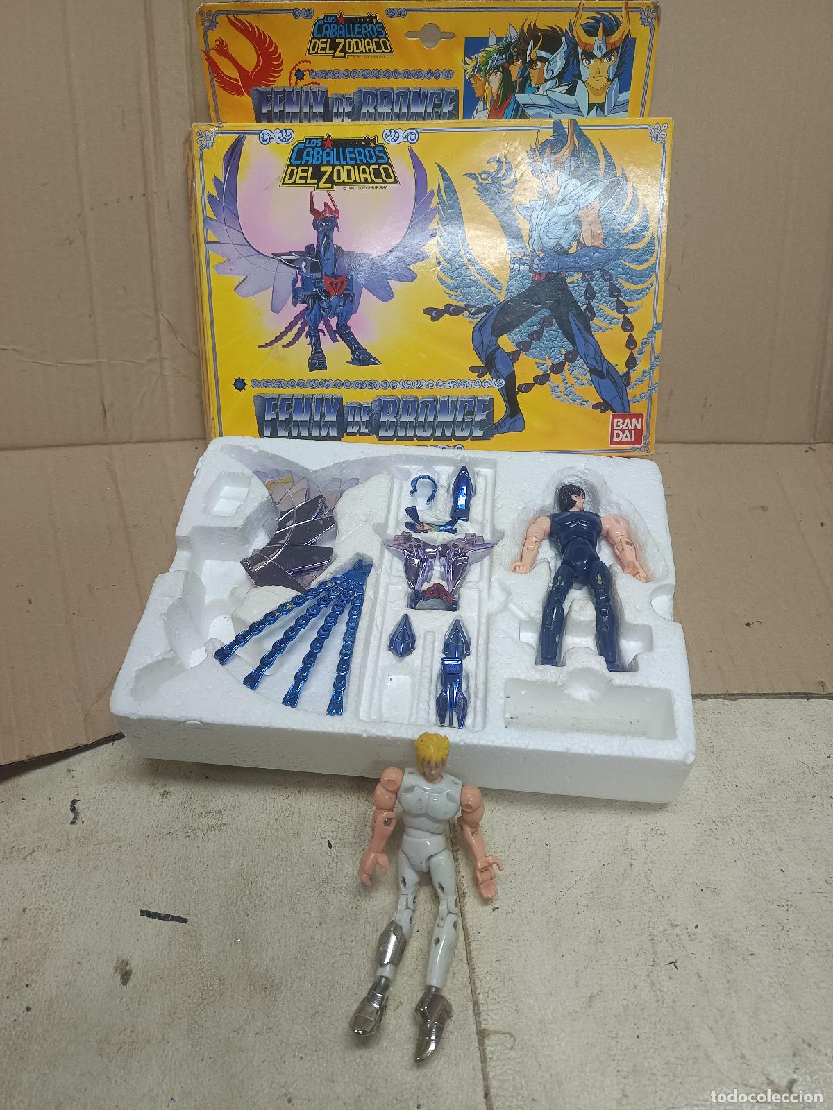 Figuas y mu&ntilde;ecos Caballeros del Zodiaco: FIGURA LOS CABALLEROS DEL ZOD&Iacute;ACO F&Eacute;NIX DE BRONCE BANDAI VINTAGE EN SU CAJA ORIGINAL, INCOMPLETO