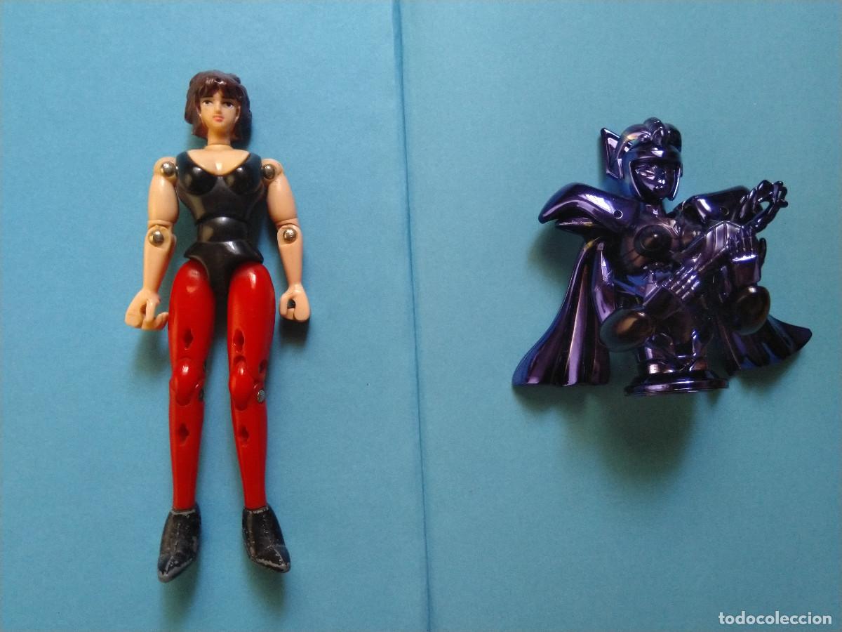 Figuas y mu&ntilde;ecos Caballeros del Zodiaco: Figura Saint Seiya Bandai 1988 armadura Ofiuco y figura de Marin