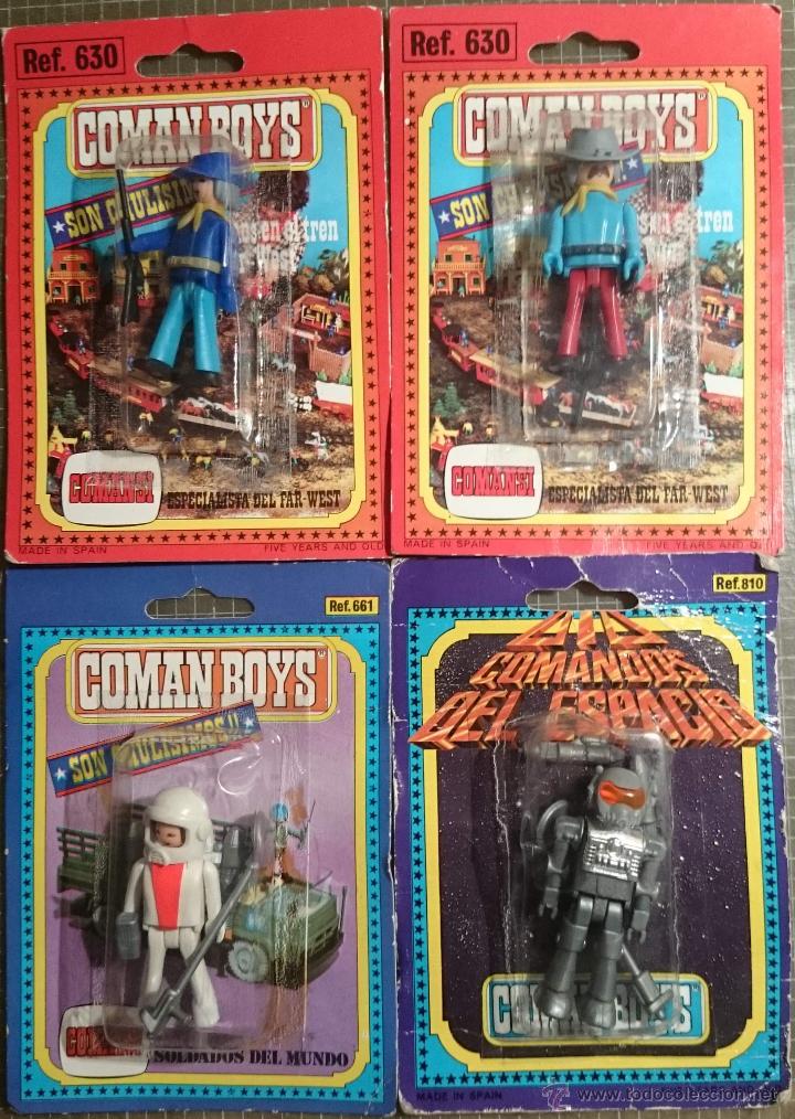 Figuras Coman boys antiguas: Coman boys lote 4 figuras precintadas - Foto 1