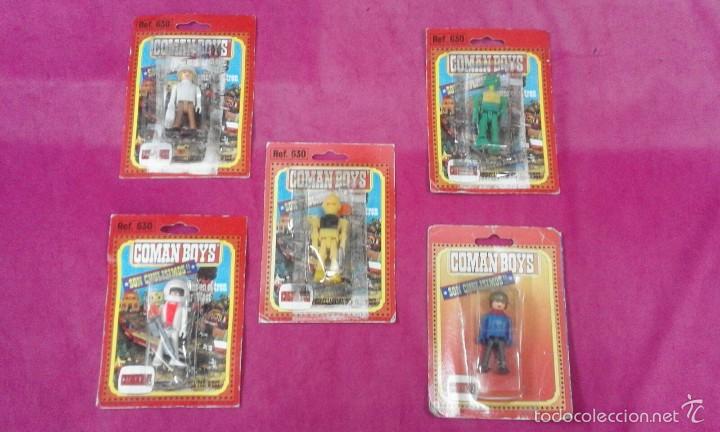 Figuras Coman boys antiguas: Lote de Coman Boys en su blister - Foto 1