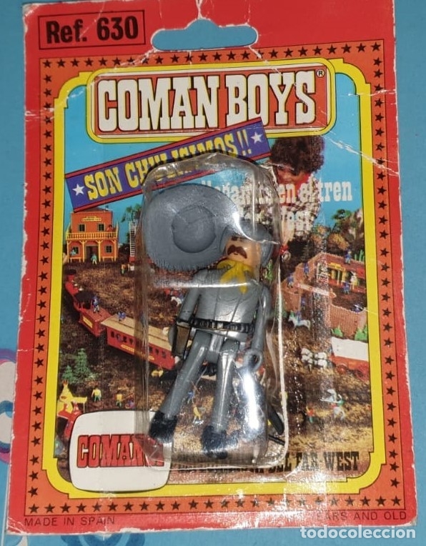 Figuras Coman boys antiguas: Coman Boys en embalaje original - Foto 1