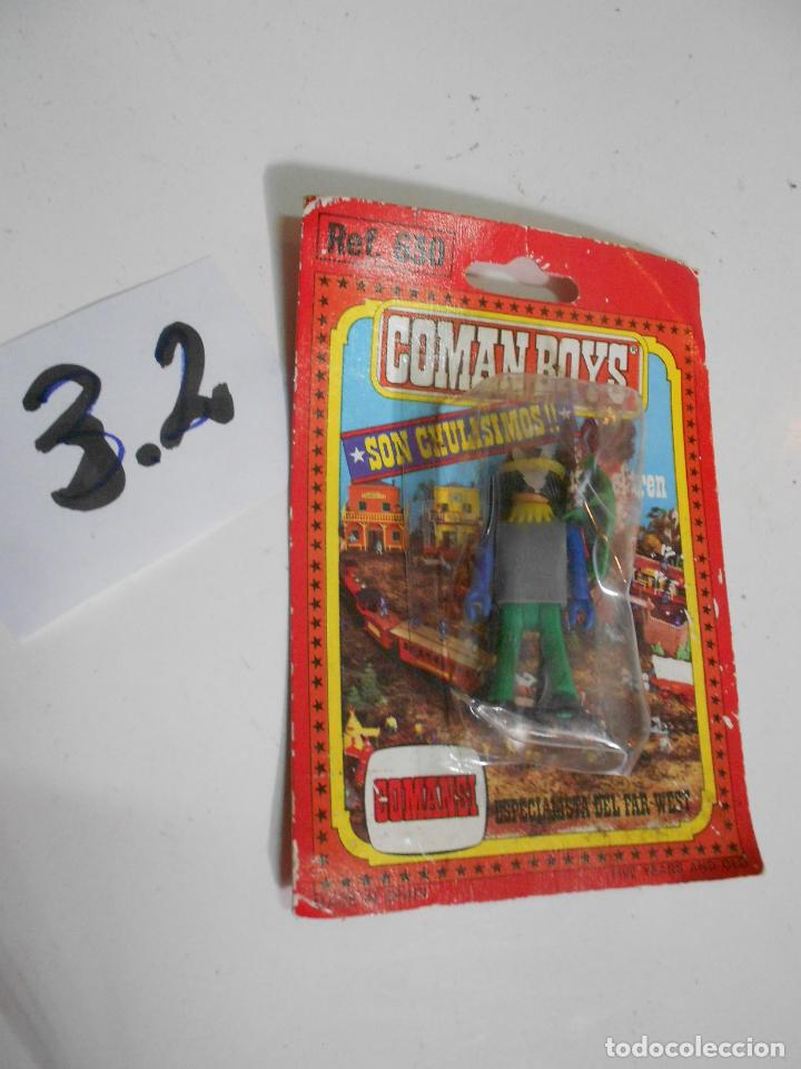 Figuras Coman boys antiguas: ANTIGUO BLISTER COMAN BOYS DE COMANSI INDIO REF. 630 - C-3.2 - Foto 2