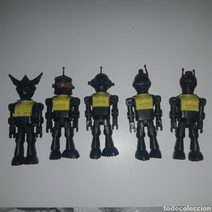 Figuras Coman boys antiguas: 5 robots negros de Coman Boys de Comansi - Foto 1