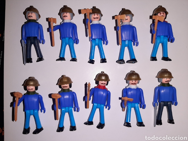 Figuras Coman boys antiguas: 10 bomberos Coman Boys de Comansi - Foto 1