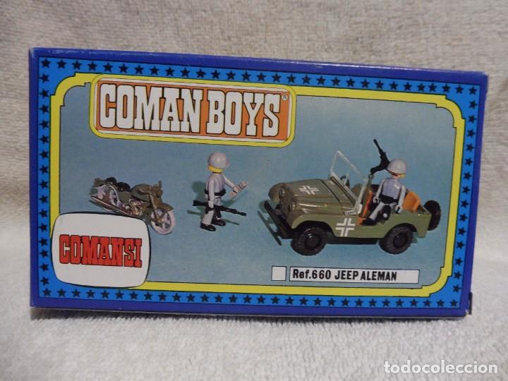 Figuras Coman boys antiguas: Coman boys jeep en caja, Comansi - Foto 7