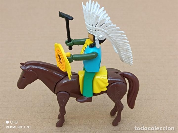 Figuras Coman boys antiguas: COMAN BOYS SERIE OESTE INDIO A CABALLO - Foto 1