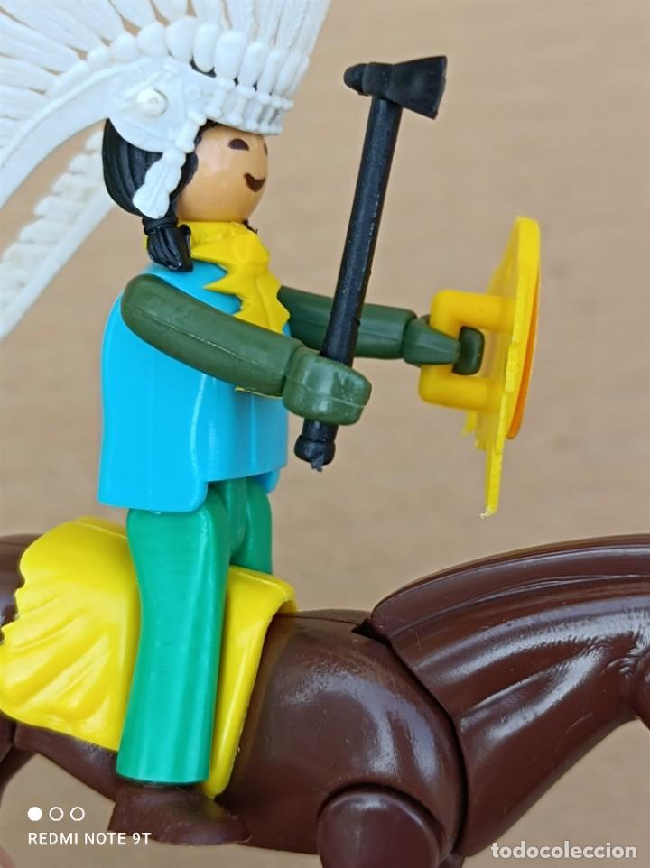 Figuras Coman boys antiguas: COMAN BOYS SERIE OESTE INDIO A CABALLO - Foto 3