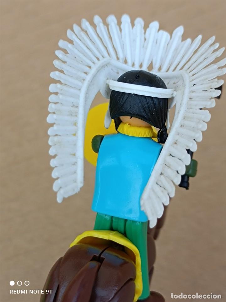Figuras Coman boys antiguas: COMAN BOYS SERIE OESTE INDIO A CABALLO - Foto 4