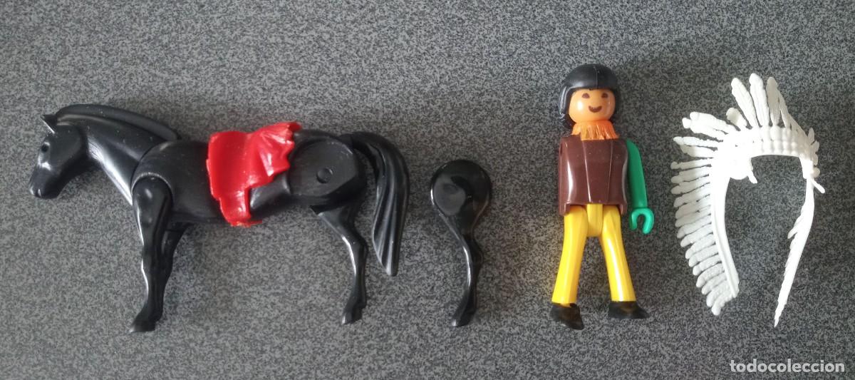 Figuras Coman boys antiguas: Lote Indio y caballo Coman Boys - Foto 1