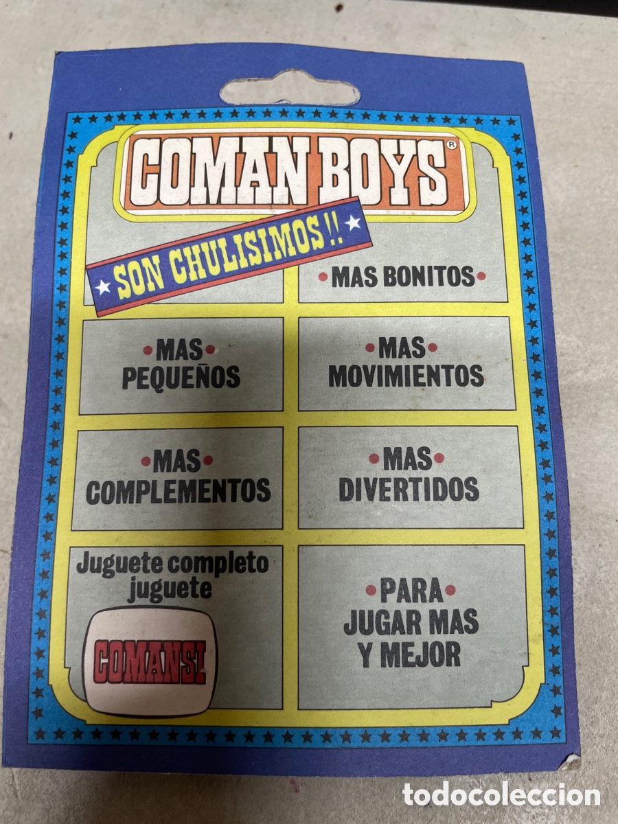 Figuras Coman boys antiguas: (B37) COMAN BOYS COMANSI CON BLISTER, SE&Ntilde;ALES DE USO NORMAL - Foto 2