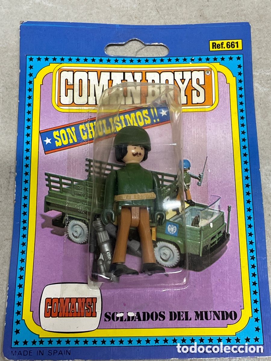 Figuras Coman boys antiguas: (B37) COMAN BOYS COMANSI CON BLISTER, SE&Ntilde;ALES DE USO NORMAL - Foto 1