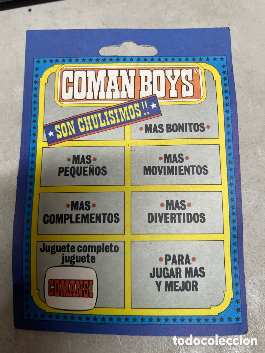 Figuras Coman boys antiguas: (B37) COMAN BOYS COMANSI CON BLISTER, SE&Ntilde;ALES DE USO NORMAL - Foto 2