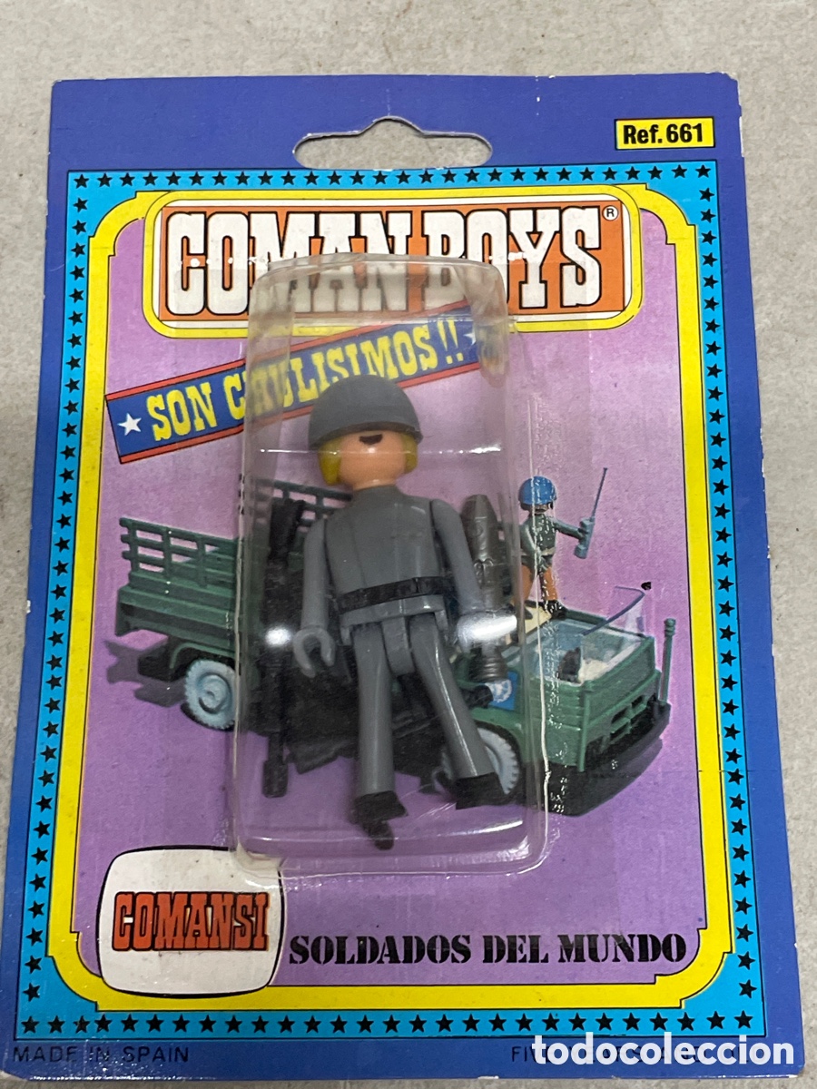 Figuras Coman boys antiguas: (B37) COMAN BOYS COMANSI CON BLISTER, SE&Ntilde;ALES DE USO NORMAL - Foto 1
