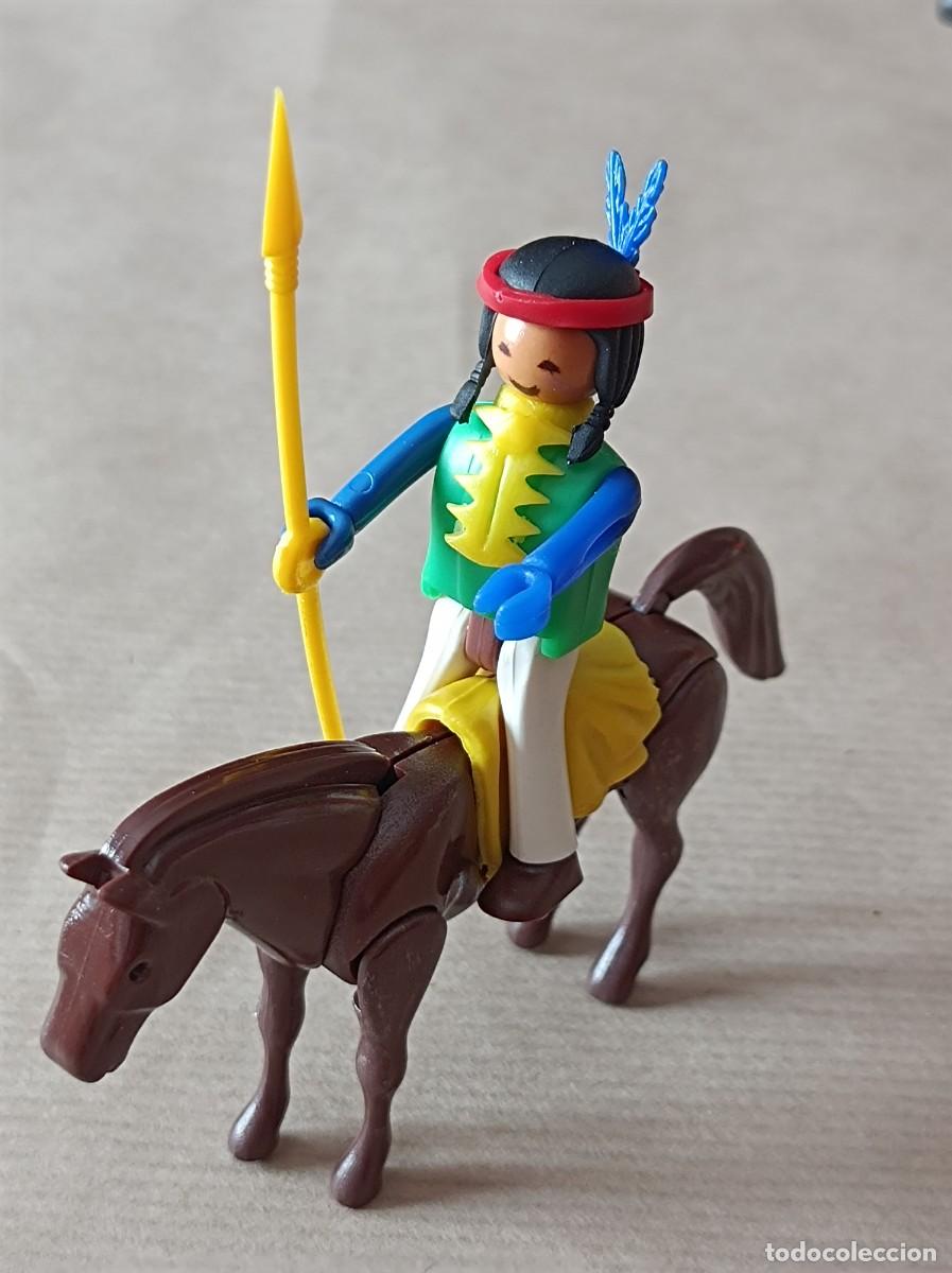 Figuras Coman boys antiguas: COMAN BOYS SERIE OESTE TRES INDIOS A CABALLO - Foto 2