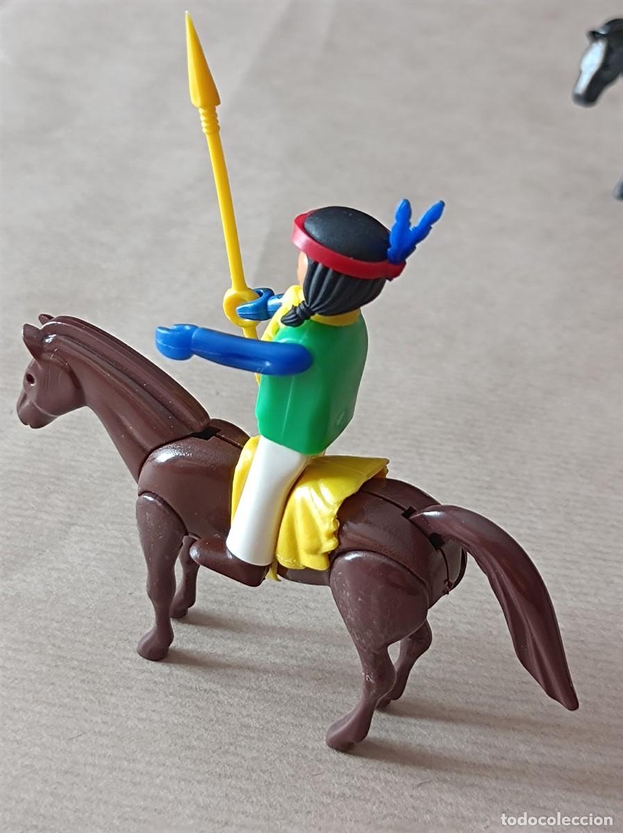 Figuras Coman boys antiguas: COMAN BOYS SERIE OESTE TRES INDIOS A CABALLO - Foto 3