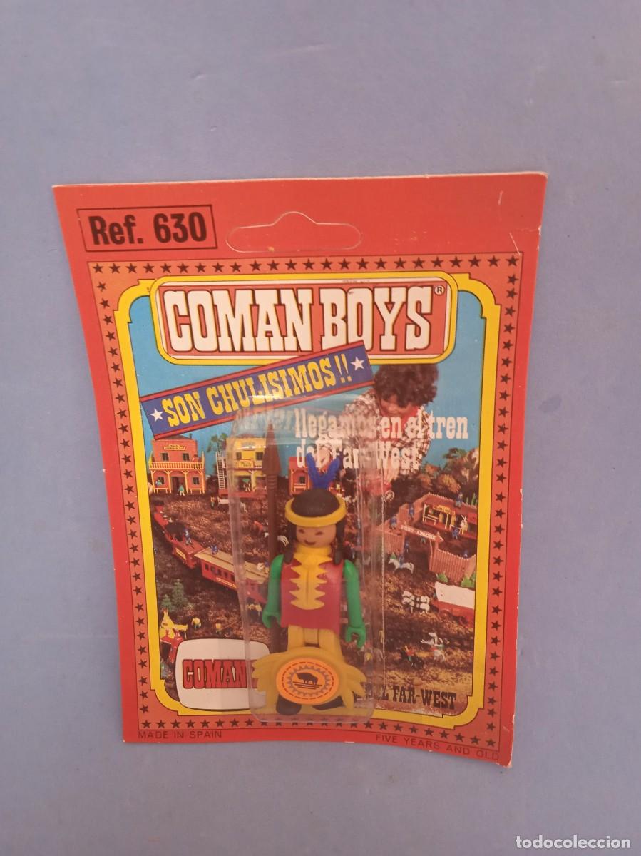 Figuras Coman boys antiguas: COMANSI: FIGURA OESTE INDIO COMAN BOYS - Foto 1