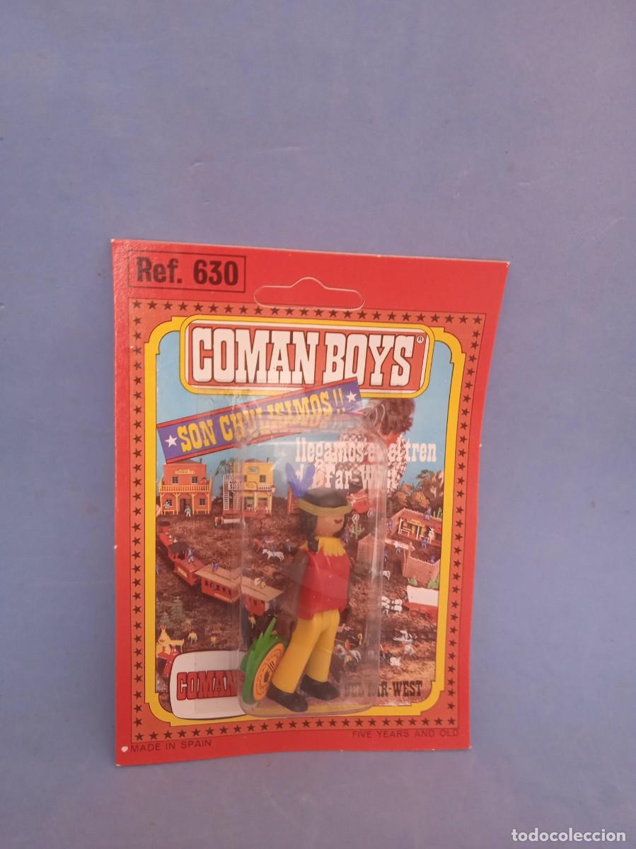 Figuras Coman boys antiguas: COMANSI: FIGURA OESTE INDIO COMAN BOYS - Foto 1