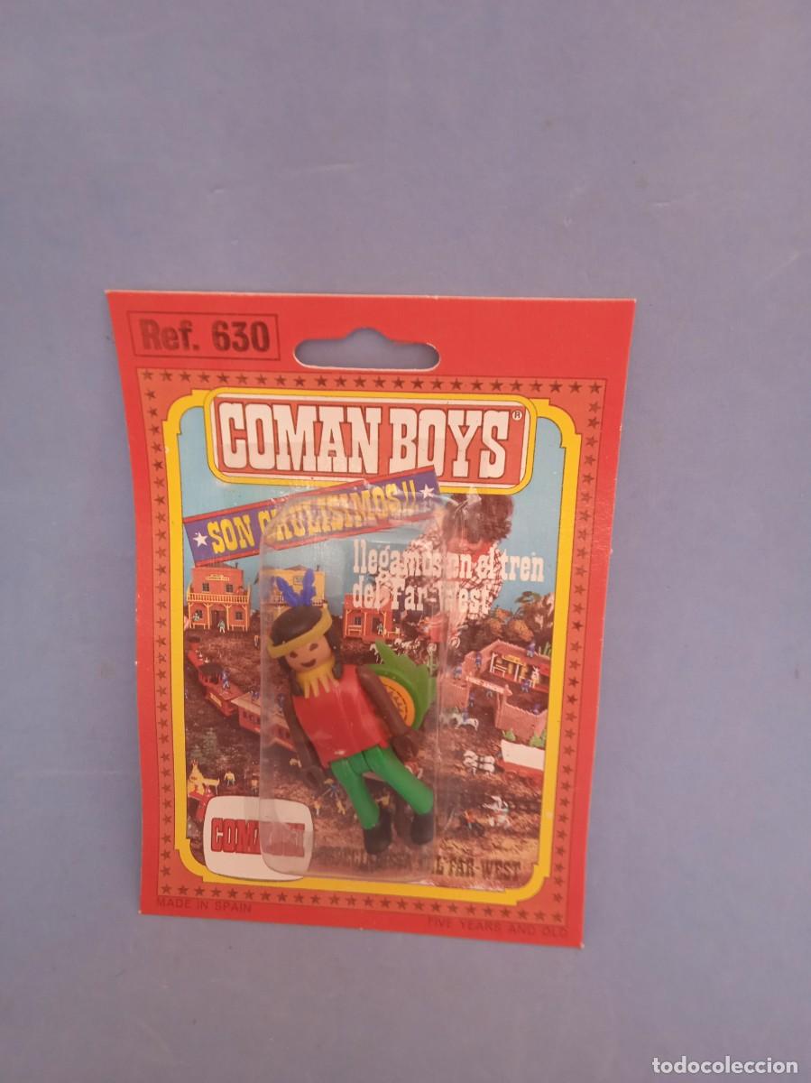 Figuras Coman boys antiguas: COMANSI: FIGURA OESTE INDIO COMAN BOYS - Foto 1