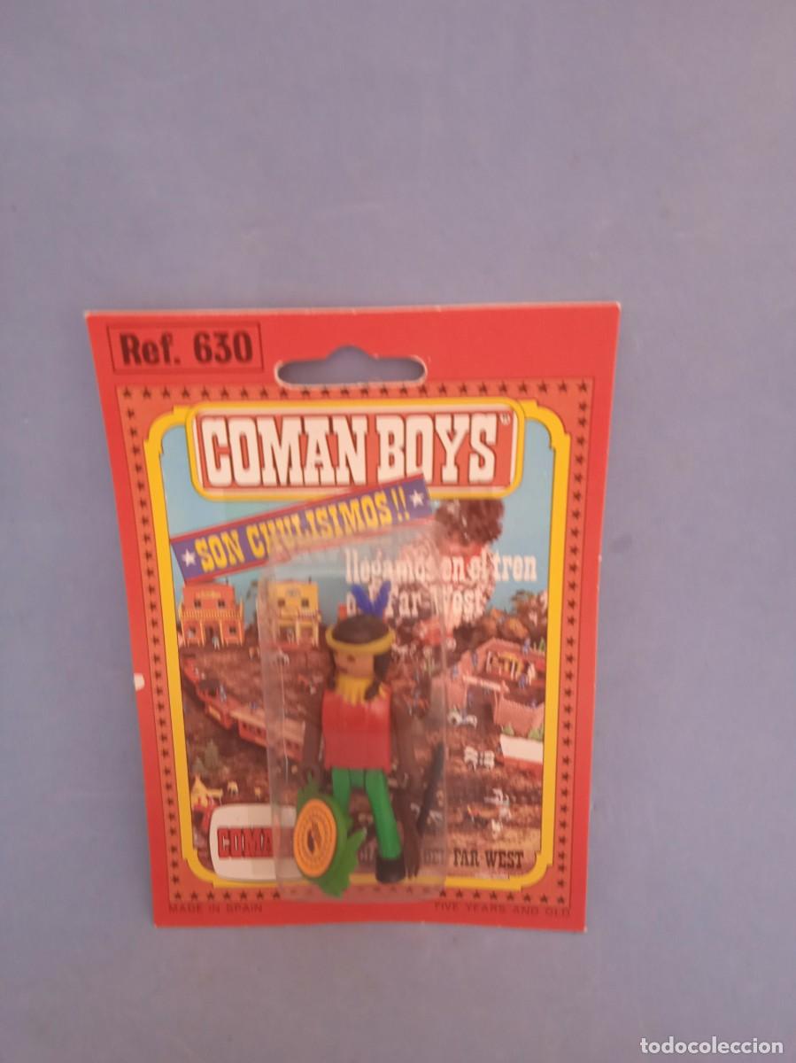 Figuras Coman boys antiguas: COMANSI: FIGURA OESTE INDIO COMAN BOYS - Foto 1
