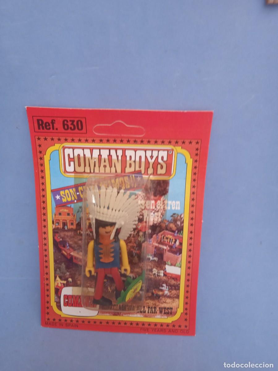 Figuras Coman boys antiguas: COMANSI: FIGURA OESTE INDIO COMAN BOYS - Foto 1