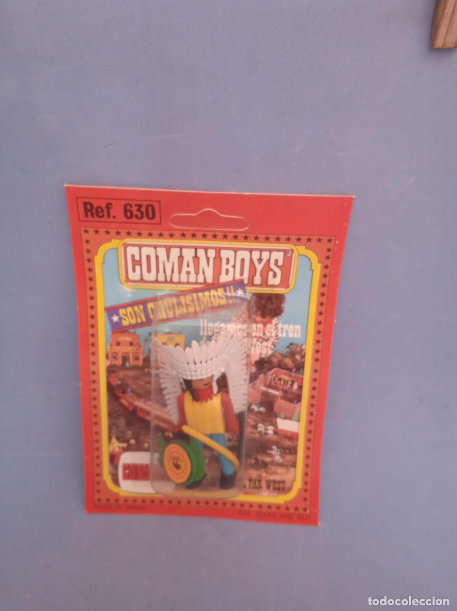 Figuras Coman boys antiguas: COMANSI: FIGURA OESTE INDIO COMAN BOYS - Foto 1