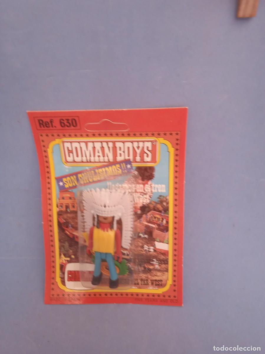 Figuras Coman boys antiguas: COMANSI: FIGURA OESTE INDIO COMAN BOYS - Foto 1