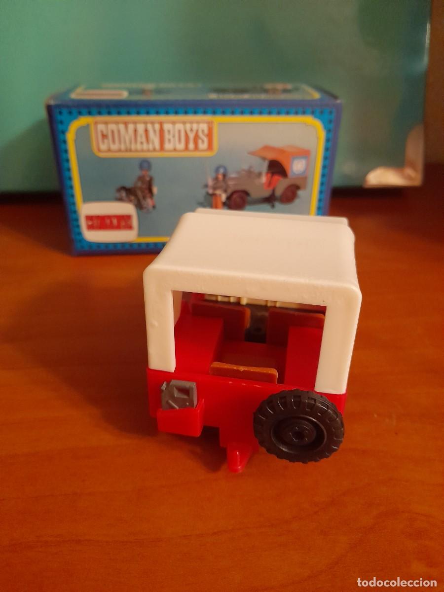 Figuras Coman boys antiguas: Coman boys jeep rojo, nuevo en caja - Foto 3