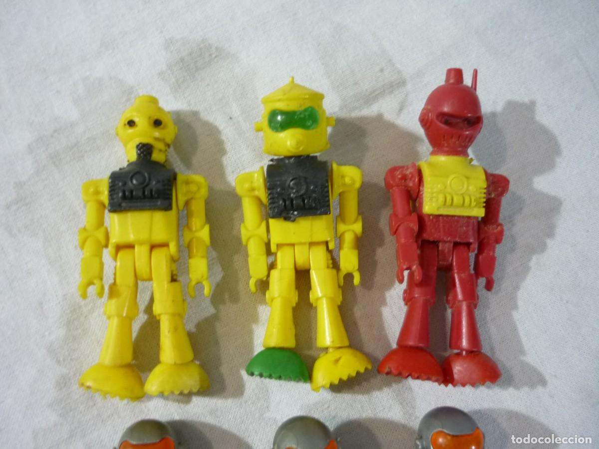 Figuras Coman boys antiguas: 6 robots alien&iacute;genas Coman Boys - Foto 4