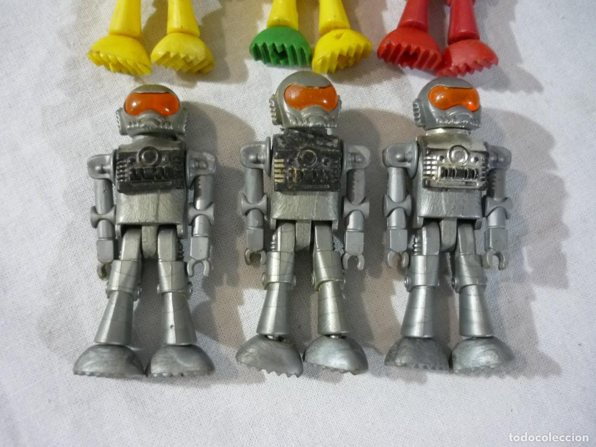 Figuras Coman boys antiguas: 6 robots alien&iacute;genas Coman Boys - Foto 5