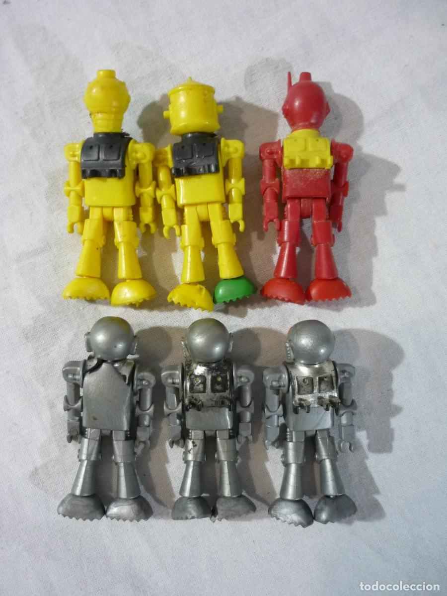 Figuras Coman boys antiguas: 6 robots alien&iacute;genas Coman Boys - Foto 6