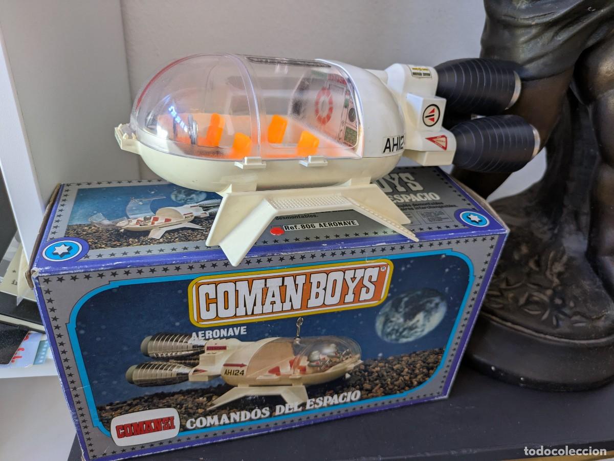 Figuras Coman boys antiguas: COMAN BOYS COMANDOS DEL ESPACIO CAJA Y AERONAVE (REF. 806). COMANSI - Foto 1