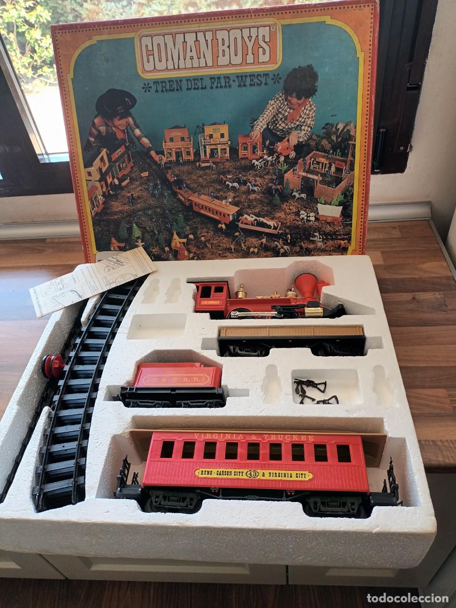 Figuras Coman boys antiguas: COMAN BOYS DE COMANSI,TREN DEL FARD WEST EN CAJA ORIGINAL,REF. 601,LEER DESCRIPCION