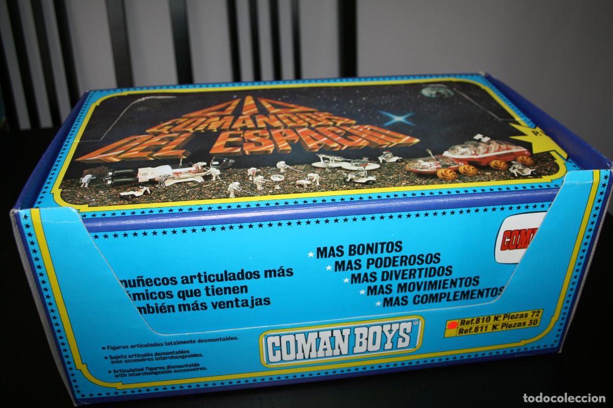 Figuras Coman boys antiguas: Comandos del espacio - Coman Boys Astronautas - Caja expositora con 17 figuras de ref. 630