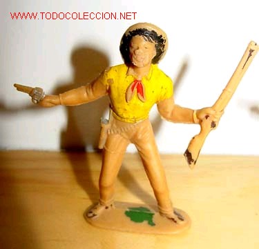 Figuras de goma y PVC: ANTIGUO COW BOY DE REAMSA - Foto 1