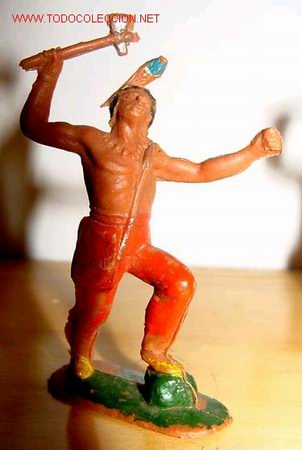 Figuras de goma y PVC: ANTIGUO  INDIO  DE REAMSA - Foto 1