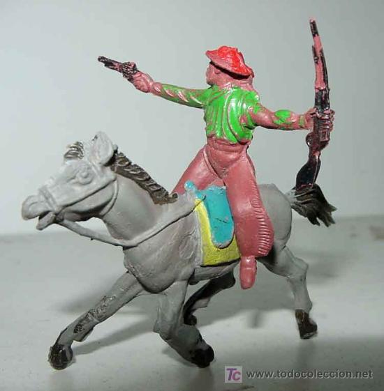 Gummi- und PVC-Figuren: ANTIGUA FIGURA DE GOMA A CABALLO - NO SE LA MARCA -