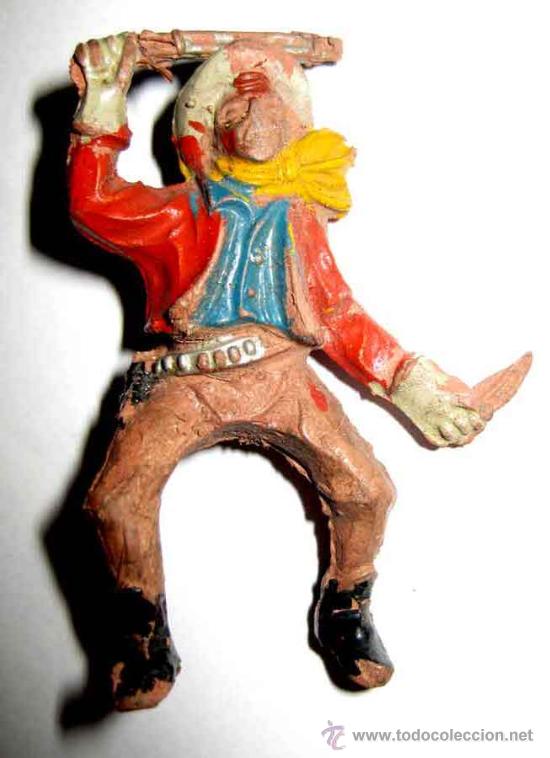 Rubber and PVC Figures: ANTIGUA FIGURA DE COW BOY---- TAL COMO SE VE EN LAS FOTOS -